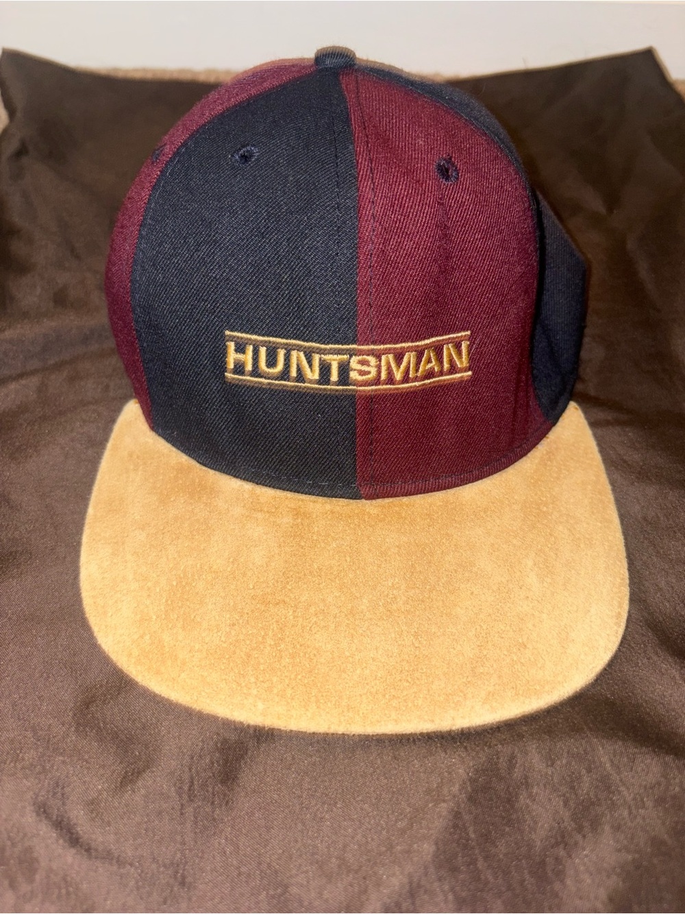 Vintage HUNTSMAN Two-Tone Snapback with Suede Brim